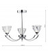 Semi Flush Ceiling Light Light Polished Chrome, 3x G9