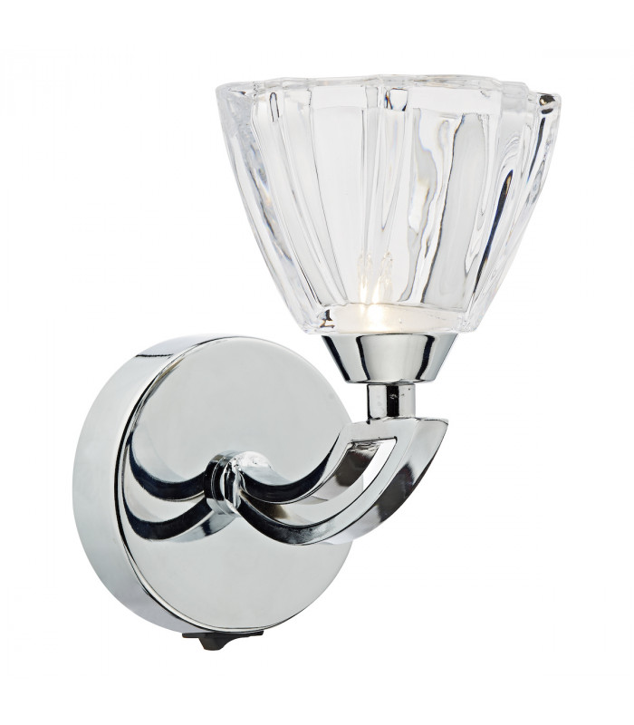 Single Wall Light Polished Chrome