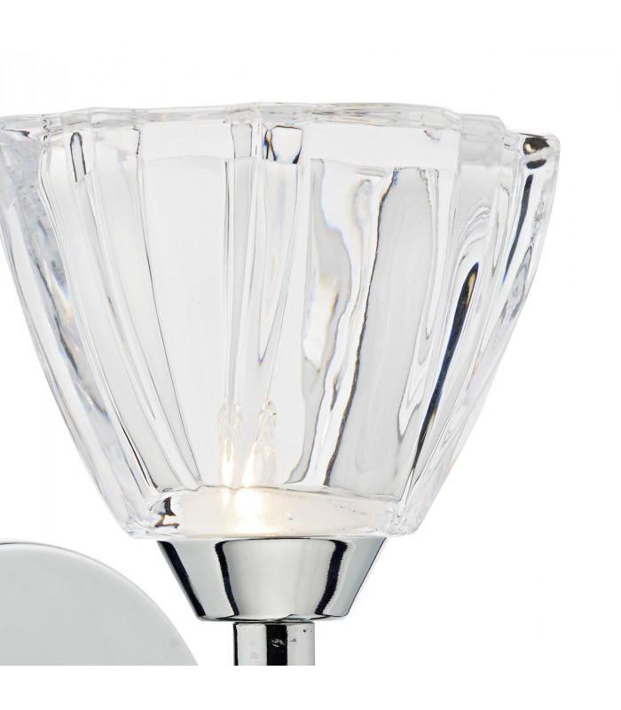 Single Wall Light Polished Chrome