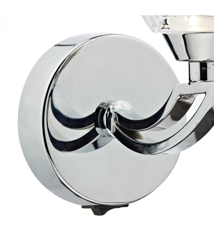 Single Wall Light Polished Chrome