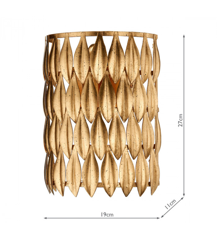 Wall Light Gold, 1x E14