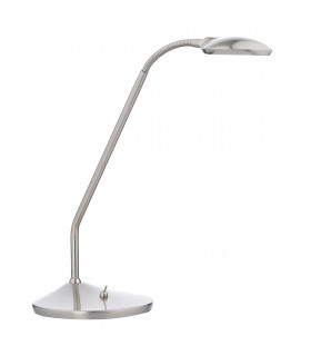 Task Table Lamp Satin Chrome Led