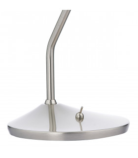 Task Table Lamp Satin Chrome Led