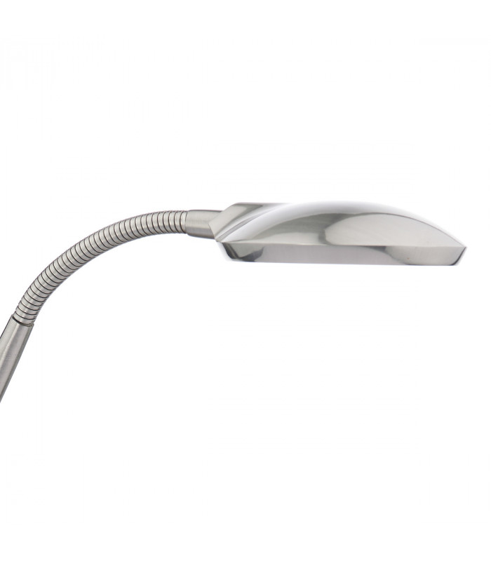 Task Table Lamp Satin Chrome Led