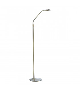 Reading Floor Lamp Antique Brass LED