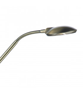 Reading Floor Lamp Antique Brass LED