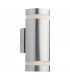 Up Down Lighters Cylinder Stainless Steel Wall Light LED IP44, 2x LED