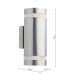 Up Down Lighters Cylinder Stainless Steel Wall Light LED IP44, 2x LED