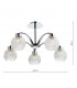 Semi Flush Ceiling Light Light Polished Chrome, 5x G9