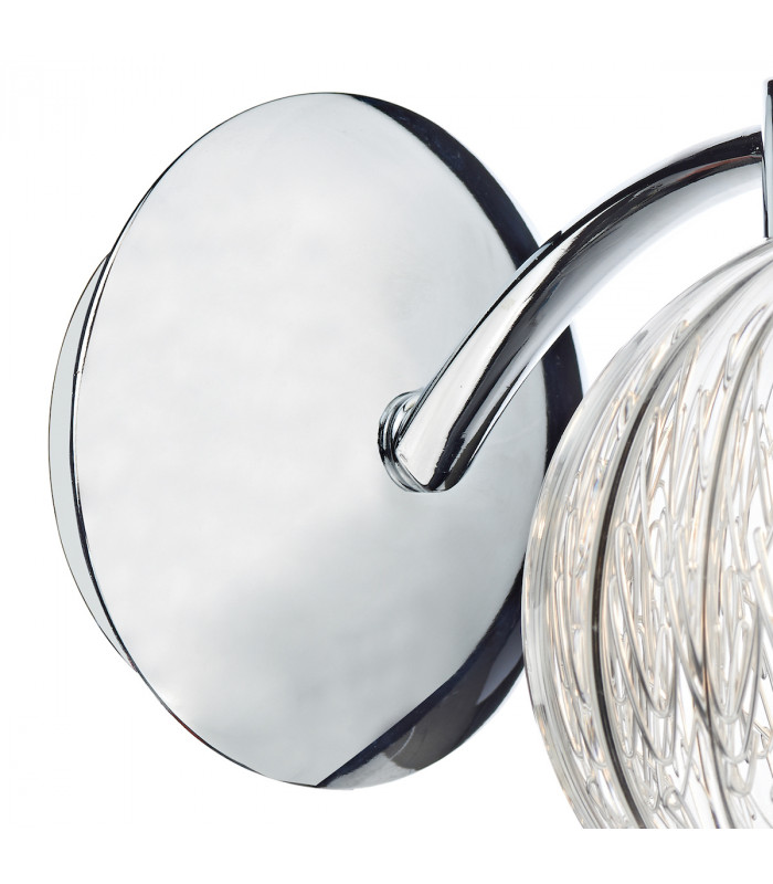 Single Wall Light Polished Chrome