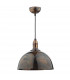 Dome Pendant Light Mottled Bronze, 1x E27
