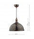 Dome Pendant Light Mottled Bronze, 1x E27