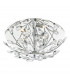 Flush Ceiling Light Polished Chrome Crystal, 3x G9