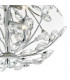 Flush Ceiling Light Polished Chrome Crystal, 3x G9