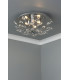 Flush Ceiling Light Polished Chrome Crystal, 3x G9