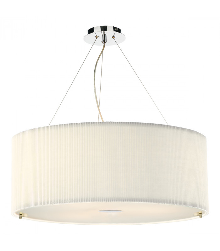 Cylindrical Pendant Light Cream 90cm, 6x E27