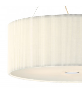 Cylindrical Pendant Light Cream 90cm, 6x E27