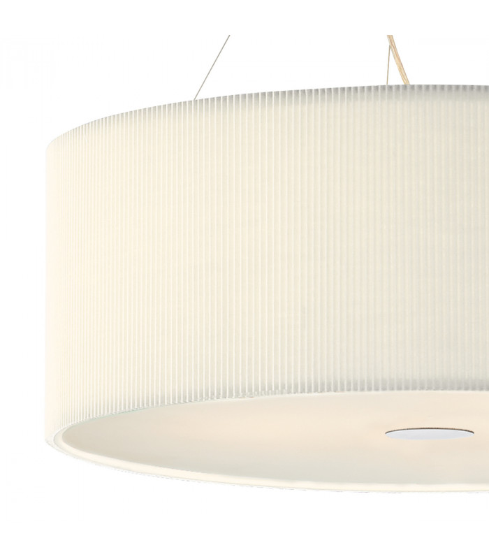 Cylindrical Pendant Light Cream 90cm, 6x E27