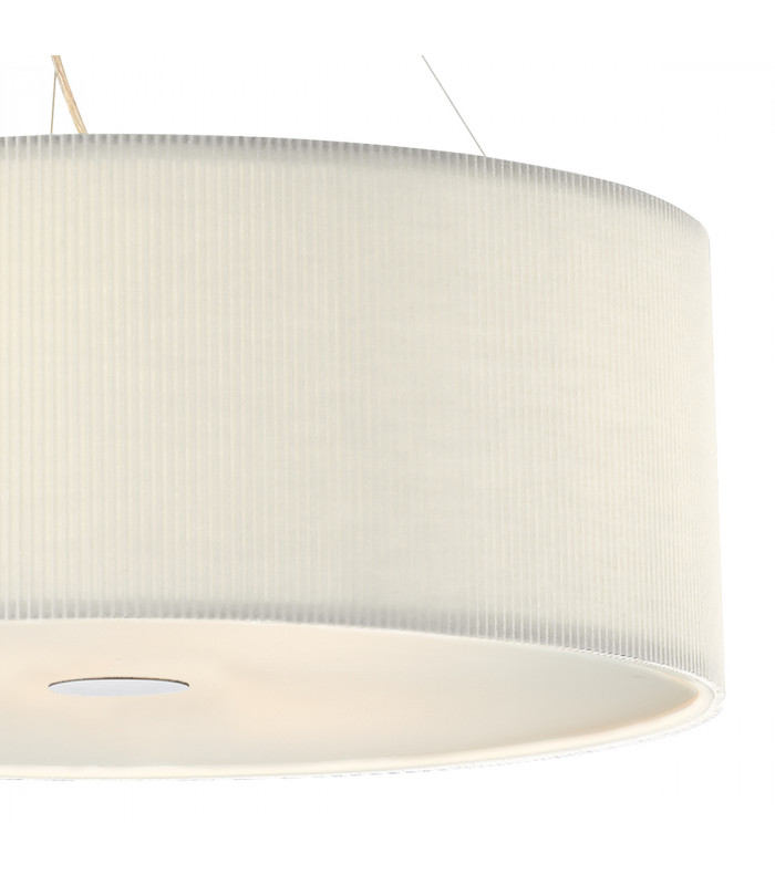 Cylindrical Pendant Light Cream 90cm, 6x E27