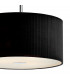 Cylindrical Pendant Light Black 400mm, 3x E27