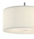Cylindrical Pendant Light Cream 400mm, 3x E27