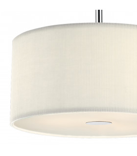 Cylindrical Pendant Light Cream 400mm, 3x E27