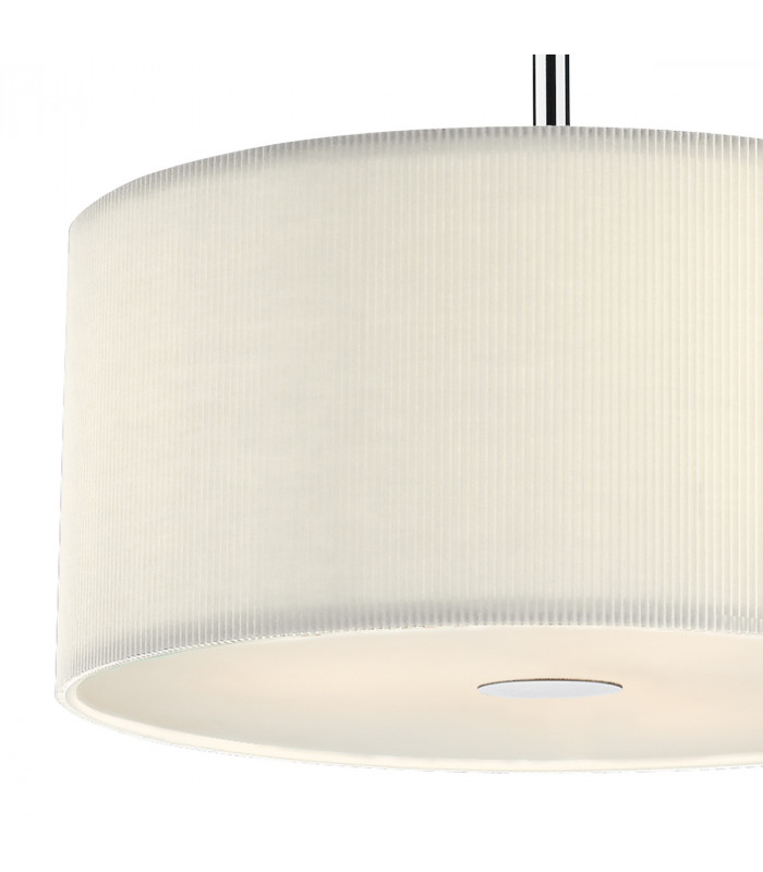Cylindrical Pendant Light Cream 400mm, 3x E27