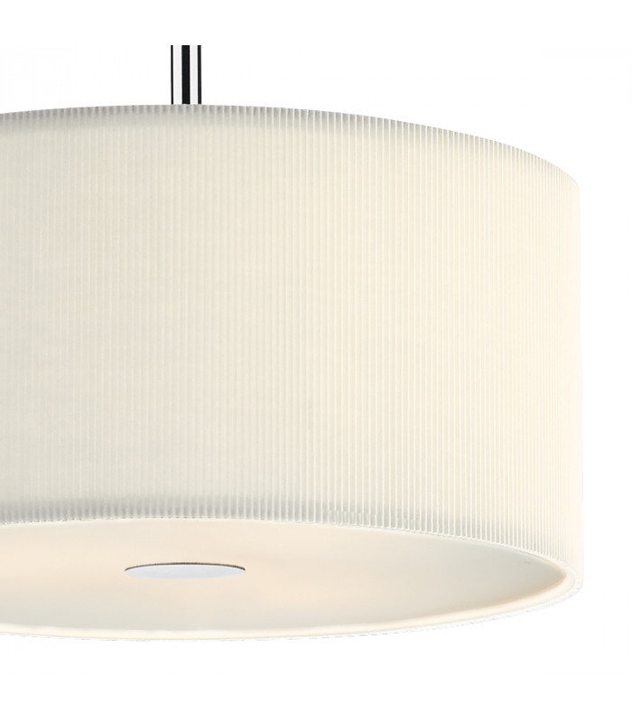 Cylindrical Pendant Light Cream 400mm, 3x E27