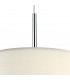 Cylindrical Pendant Light Cream 400mm, 3x E27