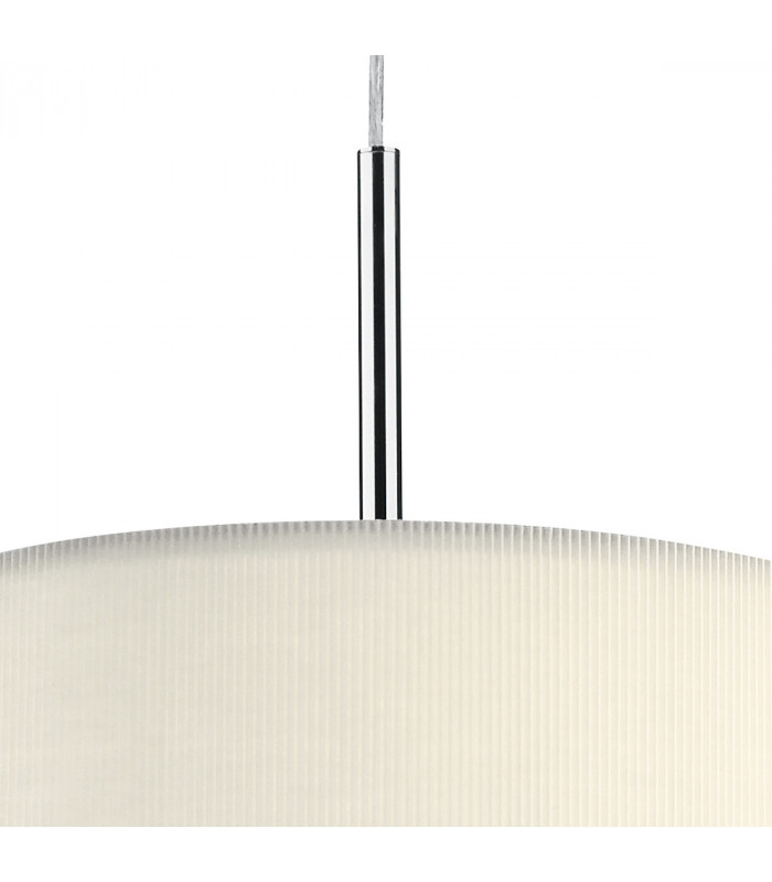 Cylindrical Pendant Light Cream 400mm, 3x E27