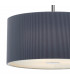 Cylindrical Pendant Light 40cm Grey, 3x E27