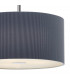 Cylindrical Pendant Light 40cm Grey, 3x E27