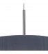 Cylindrical Pendant Light 40cm Grey, 3x E27
