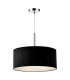 Cylindrical Pendant Light Black 600mm, 3x E27