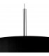 Cylindrical Pendant Light Black 600mm, 3x E27