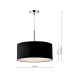 Cylindrical Pendant Light Black 600mm, 3x E27