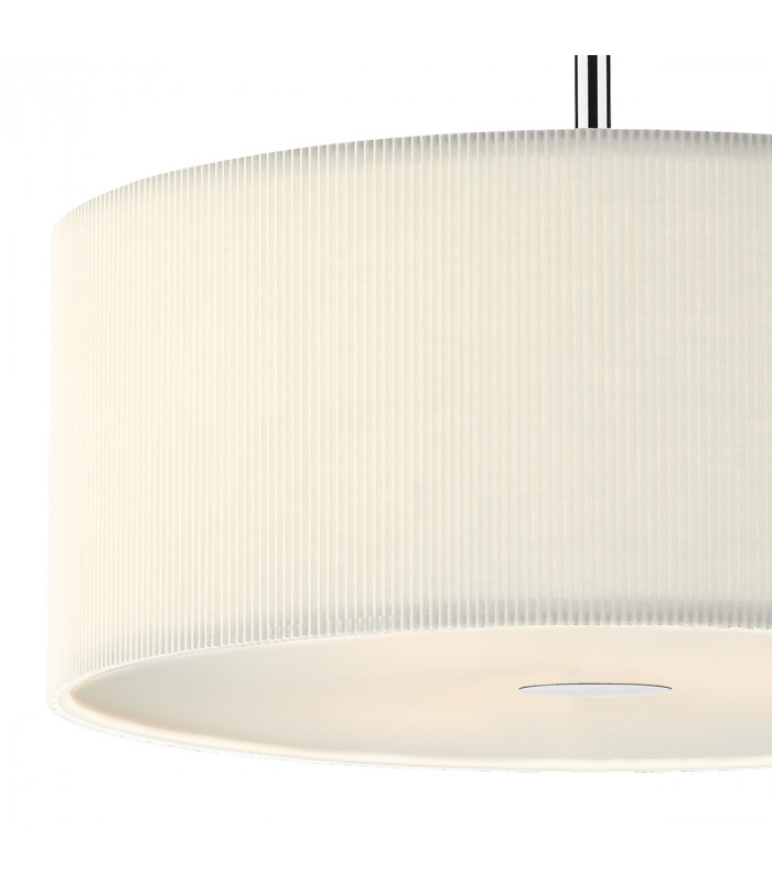 Cylindrical Pendant Light Cream 600mm, 3x E27