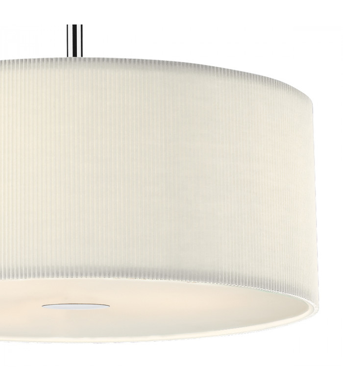 Cylindrical Pendant Light Cream 600mm, 3x E27