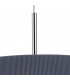 Cylindrical Pendant Light 60cm Grey, 3x E27