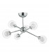Semi Flush Ceiling Light Light Polished Chrome, 6x G9