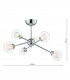 Semi Flush Ceiling Light Light Polished Chrome, 6x G9