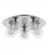 Flush Ceiling Light Polished Chrome, 5x G9