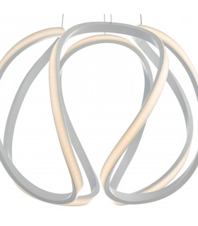 Circular Pendant Light Large White LED