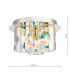 Flush Ceiling Light Pol Chrome & Iridised Glass, 3x G9