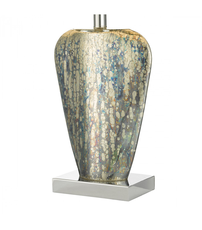 Table Lamp Mercury Gold with Round Drum Shade