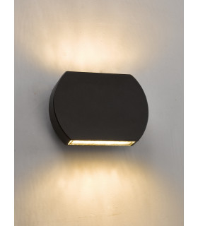 Up & Down Wall Light Gun Metal Grey IP44 LED