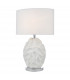 Table Lamp White Oval With Round Drum Shade