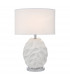 Table Lamp White Oval With Round Drum Shade