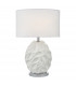 Table Lamp White Oval With Round Drum Shade
