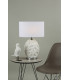 Table Lamp White Oval With Round Drum Shade